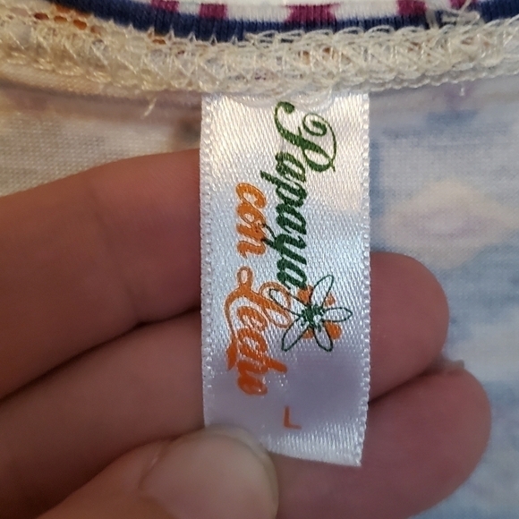 Papaya|large|geometric design|streachy cotton LYCRA dress|Aztec design|midi - Picture 4 of 5